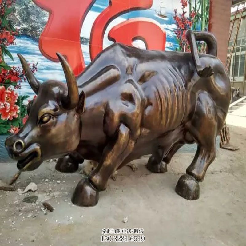 中式拓荒牛雕塑 园林景观农耕雕塑精选 园林拓荒牛雕塑摆件订做
